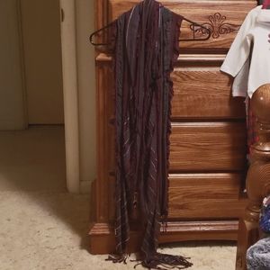 Deep purple and teal scarf